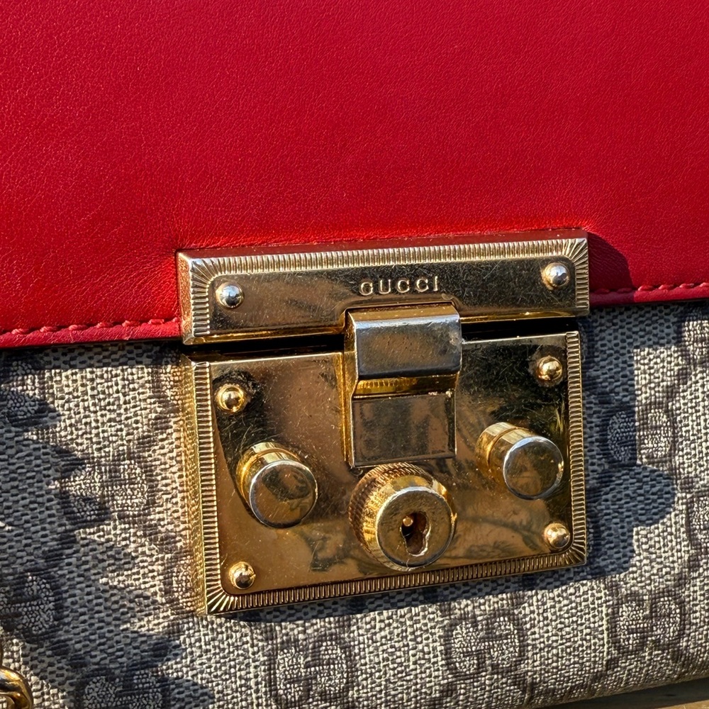 Gucci Supreme GG Tri Color Padlock Bag - Picture 3 of 11
